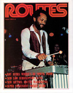 cover from Routes August 1980 Roy Ayers