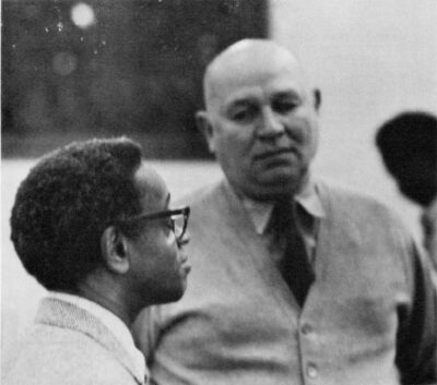 (L-R) Ernest Crichlow and Romare Bearden, Artists and founders of The Cinque Gallery