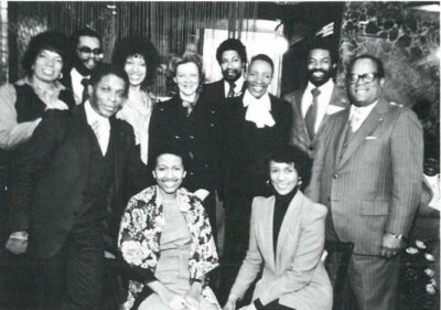 Apple ROUTES: MEDIA FOR MENTAL HEALTH: ' Conscientious media people pp - raised $12,000 for the Washington Heights-Inwood Mental Health Center in Harlem with a Benefit Disco Party at the New York, y New York Club. (From L.)Candy Caruthers, Marion Etoille-Watson, ()y (standing) Ron Levy, Audrey Gibson Thomas, Cliff Love, Sylvia Houston, Joyce Hauser, Les Swint, Gwen Barrett, Bob Martin, David Hepburn.