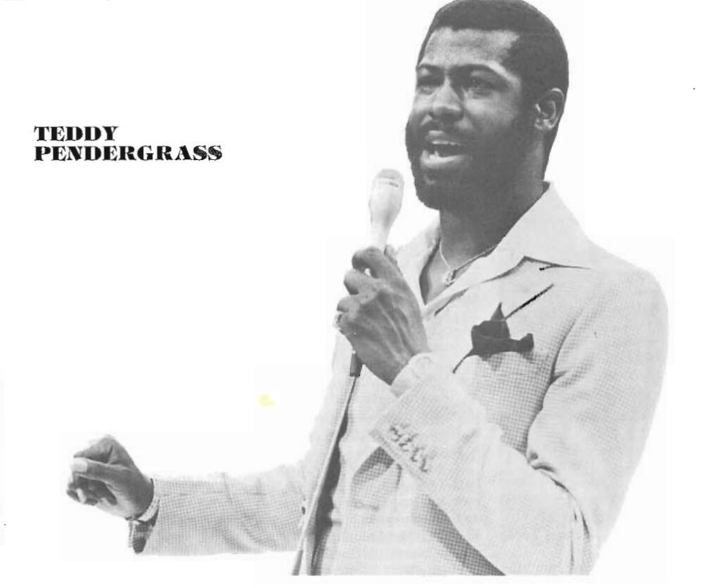 Teddy Pendergrass with Microphone