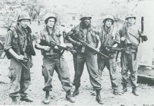 L. toR. Craig Wasson, Andrew Stevens, Stan Shaw, Michael Lembeck, James Canning. --The Boys in Company C