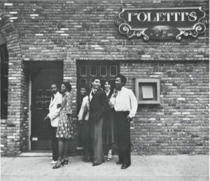 Polett's couples entering the Restaurant -- Poletti's Restaurant