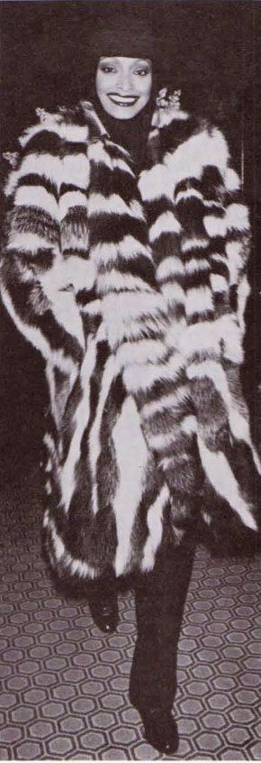 Black and White Fox Piece Coat $4,000 -- Furs in Fashion' 78 | 10/1978