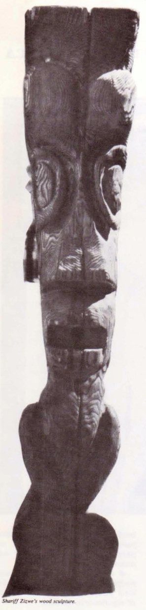 Shariff Zizwe's Wood Sculpture