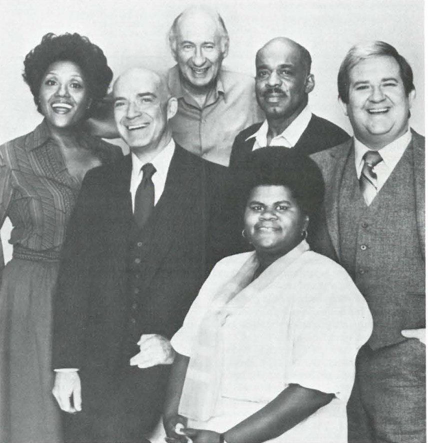 Shirley Hemphill and Mel Stewart ‘‘One Million.” Ann Weldon, Keen Curtis, Carl Ballantine, Mel Stewart and Richard Paul (background, left to right) Sitcoms, Sick Cons
