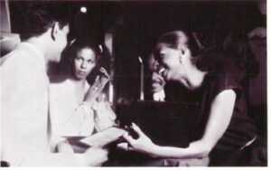 Pampering Your Palates at W.P.A. two couples talking. one woman laughing