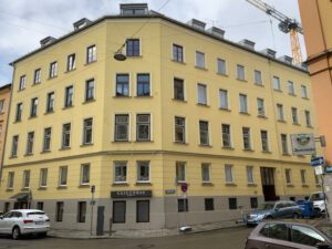 Akwui Enwezor lived in this Hildegard Strasse 6, Munich during his tenure as Director at the Haus Der Kunst. Photo by Ronald Bunn
