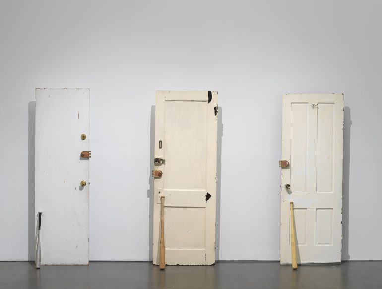 Diamond Stingily’s "Entryways", “Grief and Grievance: Art and Mourning in America,” 2021. Exhibition view: New Museum, New York. Photo: Dario Lasagni