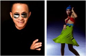 Stephen Burrows portrait & design worn by model Pat Cleveland. Photo Credit: Charles Tracy. --The finest African-American Fashion Designers