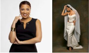 Therez portrait, Chris Evans, photographer. Therez design, Wayne Summelin. -- The finest African-American Fashion Designers