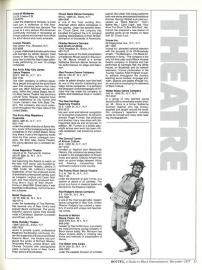 ROUTES December-1977- - Page 32 THEATRE PAGE