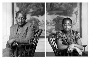 Dawoud Bey, Betty Selvage and Faith Speights, from The Birmingham Project, 2012. Pigmented inkjet prints, each: 40 x 32 in. (101.6 x 81.3 cm); Framed, each: 41 1/8 x 33 1/8 x 2 in. Rennie Collection, Vancouver. © Dawoud Bey. 