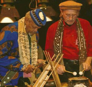 Sun Ra and Hartmut Geerken performing in concert