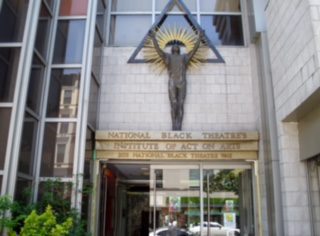 National Black Theater's Entrance. Dr. Barbara Ann Teer's NBT-Russian Partnership