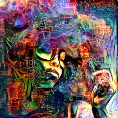 African-American Female Geeks and Nerds. Deep Dream, 2018 by Dr. Nettrice R. Gaskins
