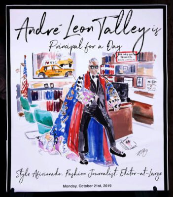 From Friends, Kudos to Fashion Legend André Leon Talley Illustration by Martha Napier