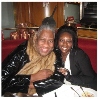 André Leon Talley and Mimi Plange meeting for the very first time.