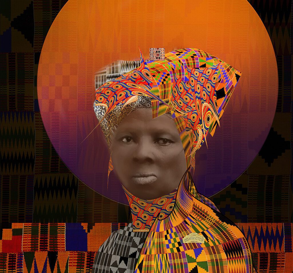 Harriet Tubman: A Pathway to Our Roots -- Artistic rendition of Harriet Tubman by Lisa DuBois ©
