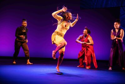 A scene from the Broadway production of For Colored Girls... Photo by Marc J. Franklin