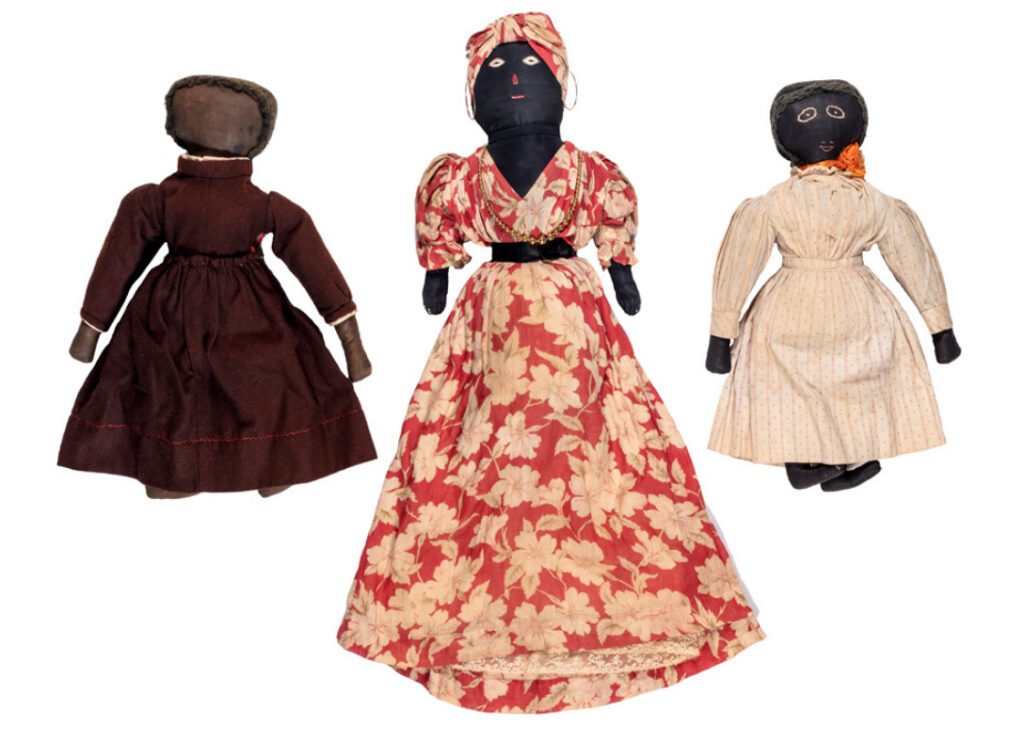 Harriet Jacobs (1813-1897) Dolls made for the Willis family children, ca. 1850-60 Mixed fabrics, metal Photo: Glenn Castellano --Black Dolls Reflecting an Array of Cultural Ideas