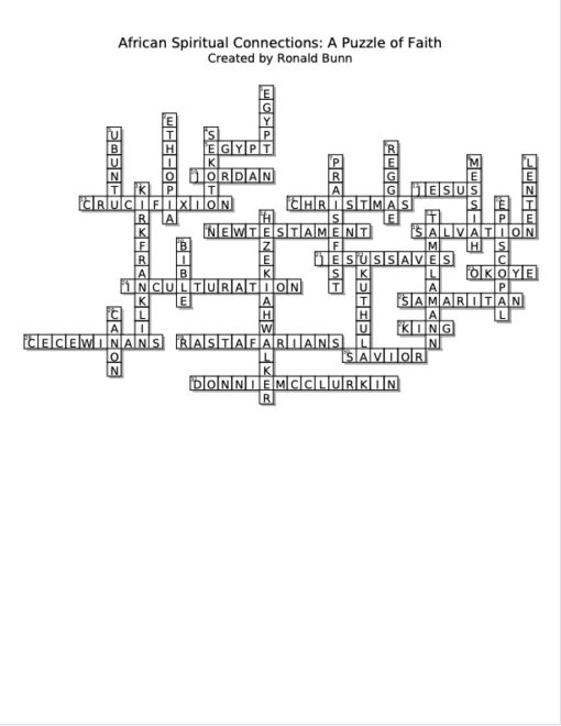 answers -- African Spiritual Connections A Puzzle Of Faith (dragged)