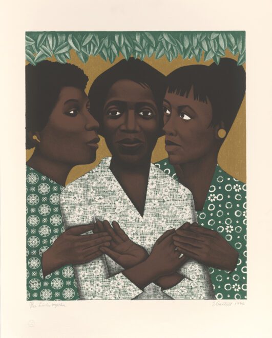 Elizabeth Catlett, Links Together, 1996. Photo courtesy of Dolan/Maxwell